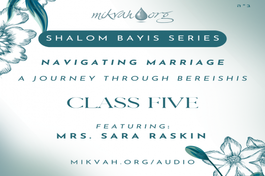 Shalom Bayis Series, Ep Six, A Journey Through Bereishis