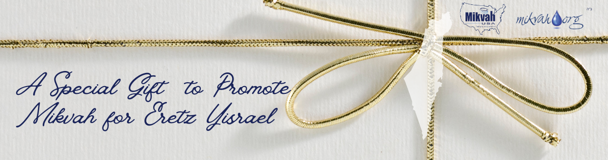 A Special Gift to Promote Mikvah for Eretz Yisrael